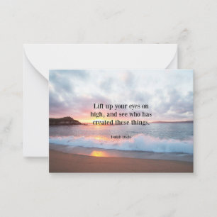 Scripture, Isaiah 40:26 Card