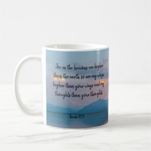 Scripture, Isaiah 55:8,9, My ways are Higher Frost Coffee Mug