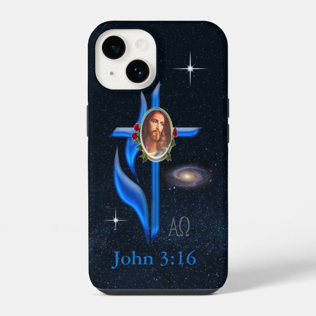 Scripture John 3;16 iPhone Case (Back)