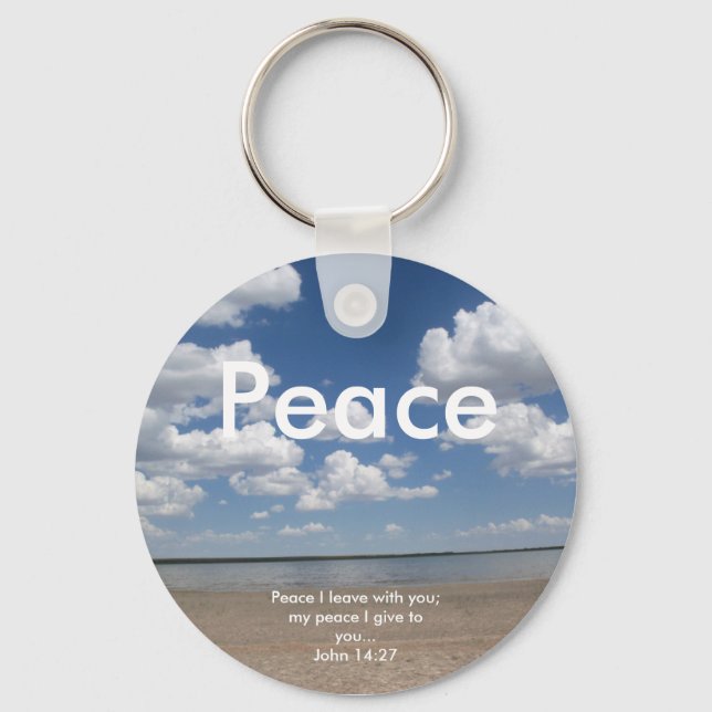Scripture Keychain "PEACE" (Front)