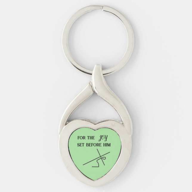 Scripture l Christ l Cross l  Keychain (Front)