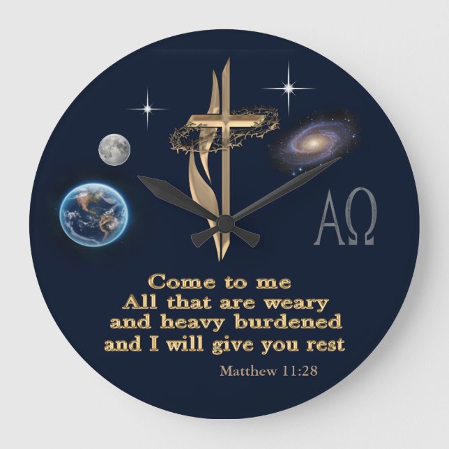 Scripture Large Clock (Front)