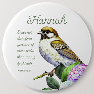 Scripture Matthew 10:31 6 Inch Round Button
