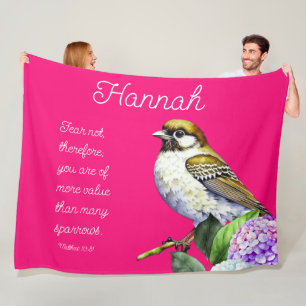 Scripture Matthew 10:31 Fleece Blanket