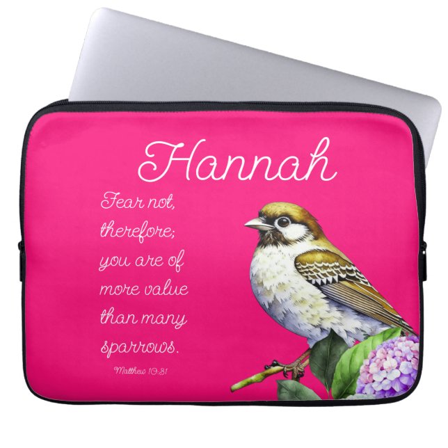Scripture Matthew 10:31 Laptop Sleeve (Front)