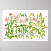 Scripture Matthew 6:33 Bible Verse Primrose Flower