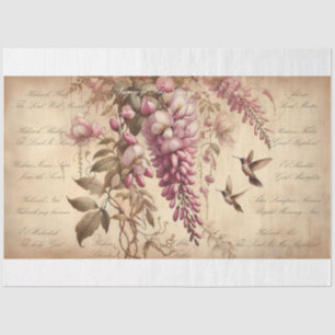 Scripture Names of God Wisteria Decoupage  Tissue Paper