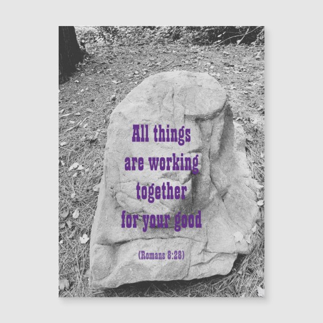 Scripture of Encouragement Magnetic Greeting Card (Front)