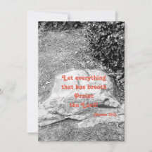 Scripture of Praise Flat Greeting Card