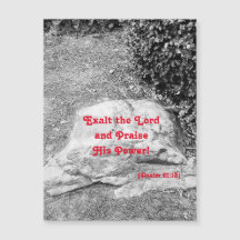 Scripture of Praise Magnetic Greeting Card