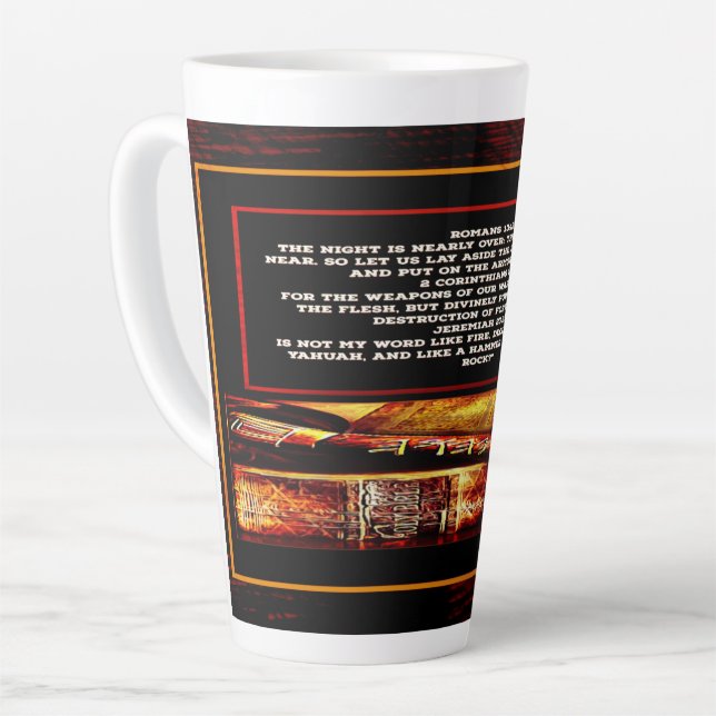 Scripture Pictures 02 Latte Mug (Left Angle)