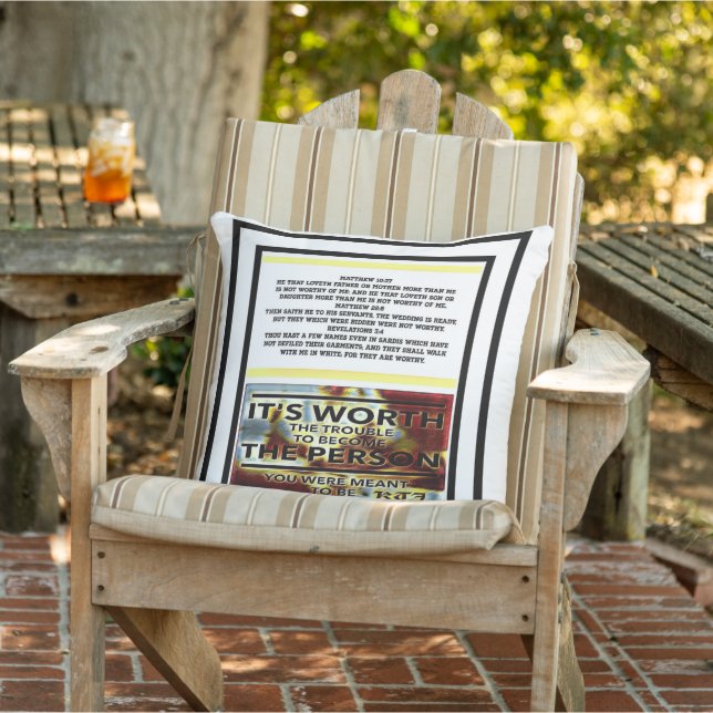 Scripture Pictures 03 Outdoor Pillow (Chair)