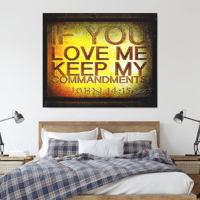 Scripture Pictures 17 Canvas Print (Insitu(Bedroom))