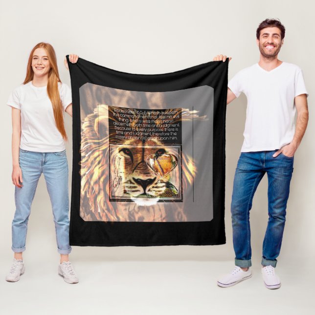 Scripture Pictures: The Lion's Decree | 2D Fleece Blanket (In Situ)