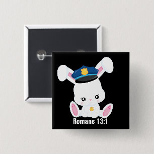 Scripture Police Square Button