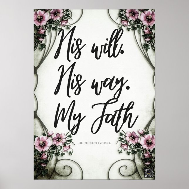 Scripture Poster Jeremiah 29:11 (Front)
