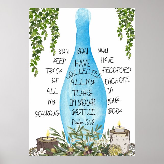 Scripture Poster Psalm 56:8 (Front)