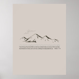 Scripture Prints Faith That Move Mountain