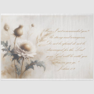 Scripture Promises Josh 1:9  Decoupage  Tissue Paper