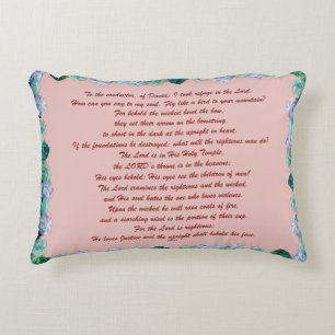 Scripture, Psalm 11, Bible Verse, Accent Pillow