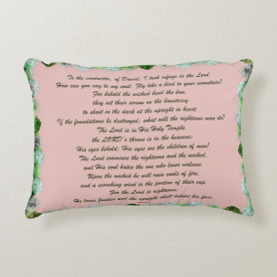 Scripture, Psalm 11, Bible Verse, Accent Pillow