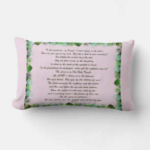 Scripture, Psalm 11, Bible Verse, Lumbar Pillow