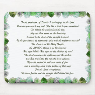 Scripture, Psalm 11, Bible Verse, Mouse Pad