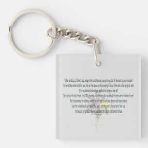 Scripture, Psalm 11, Keychain