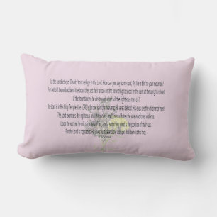 Scripture, Psalm 11, Lumbar Pillow