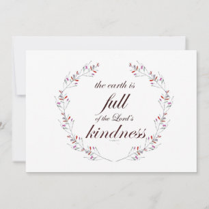 Scripture, Psalm 33, Full Kindness Invitation