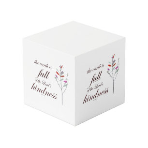 Scripture, Psalm 33, Kindness, Cube