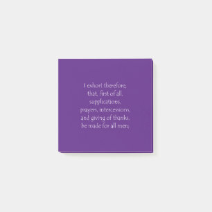 Scripture Quote 1 Timothy 2 1 Post-it Notes