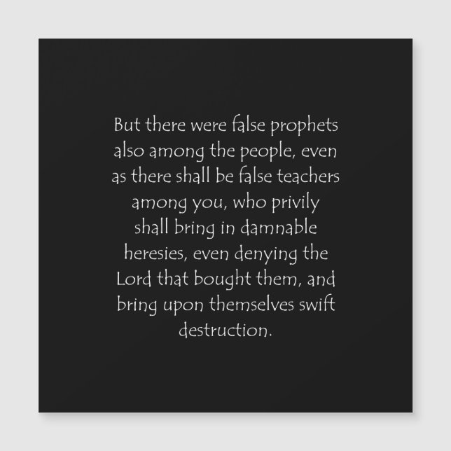 Scripture Quote 2 Peter 2 1 (Front)