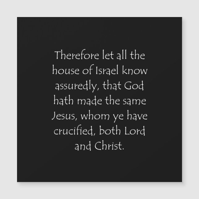 Scripture Quote Acts 2 36 (Front)