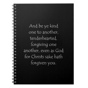 Scripture Quote Ephesians 4 32 Notebook