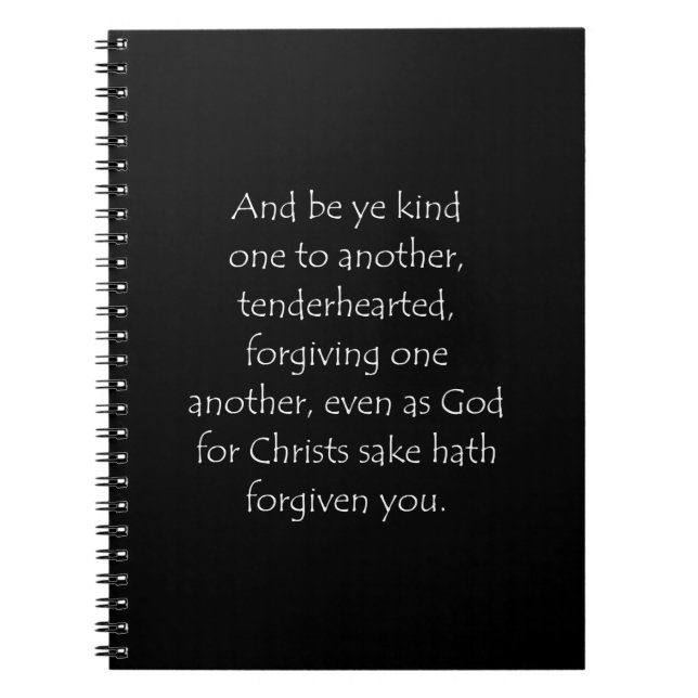 Scripture Quote Ephesians 4 32 Notebook (Front)