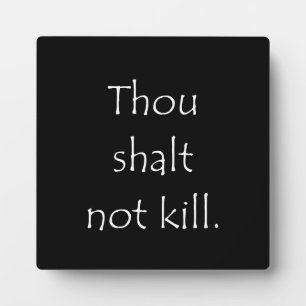 Scripture Quote Exodus 20 13 Plaque