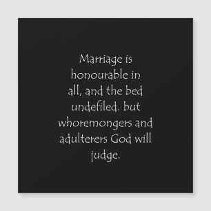 Scripture Quote Hebrews 13 4