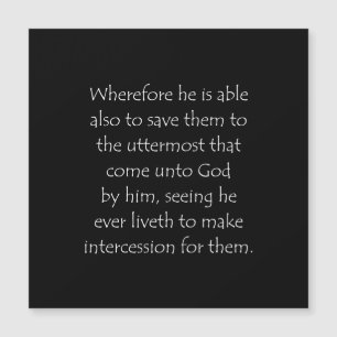 Scripture Quote Hebrews 7 25