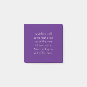 Scripture Quote Isaiah 11 1 Post-it Notes