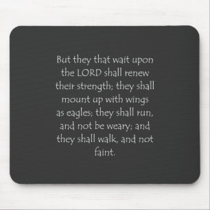 Scripture Quote Isaiah 40 31 Mouse Pad