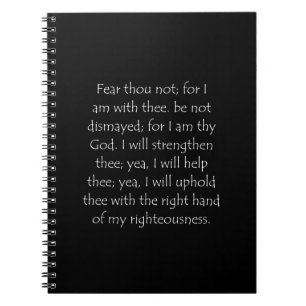 Scripture Quote Isaiah 41 10 Notebook
