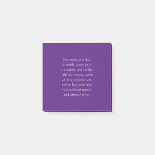 Scripture Quote Isaiah 55 1 Post-it Notes