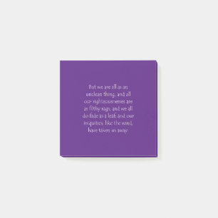 Scripture Quote Isaiah 64 6 Post-it Notes