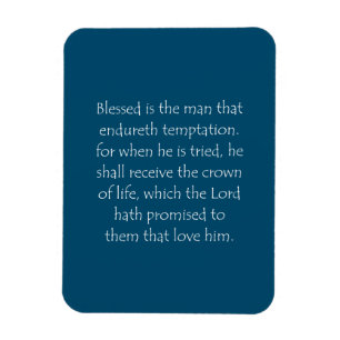 Scripture Quote James 1 12 Magnet