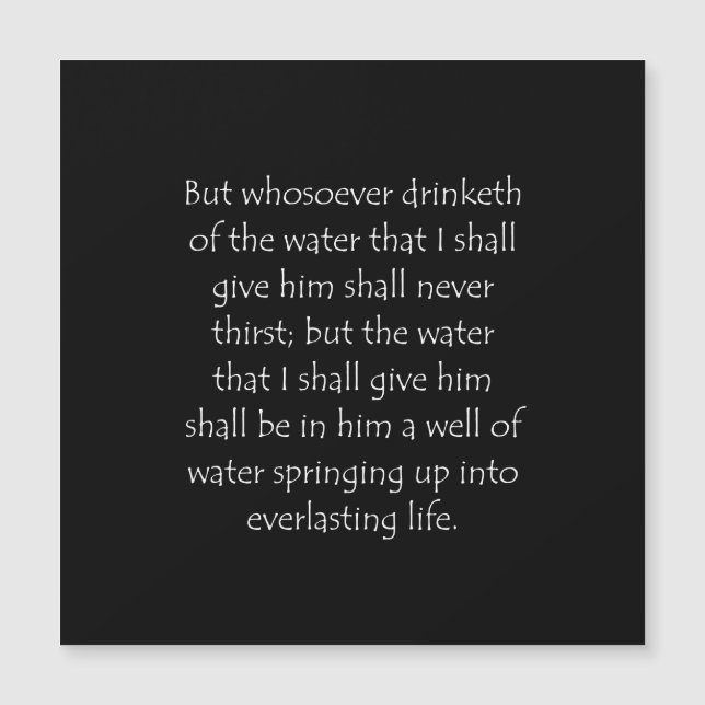 Scripture Quote John 4 14 (Front)