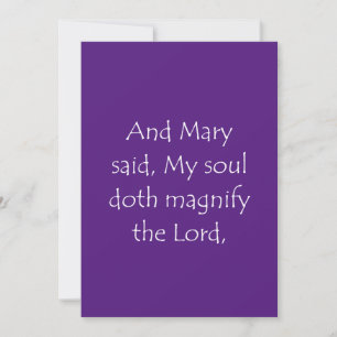 Scripture Quote Luke 1 46 Thank You Card