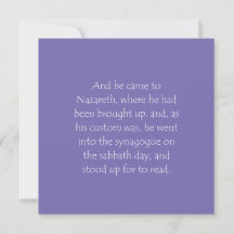 Scripture Quote Luke 4 16