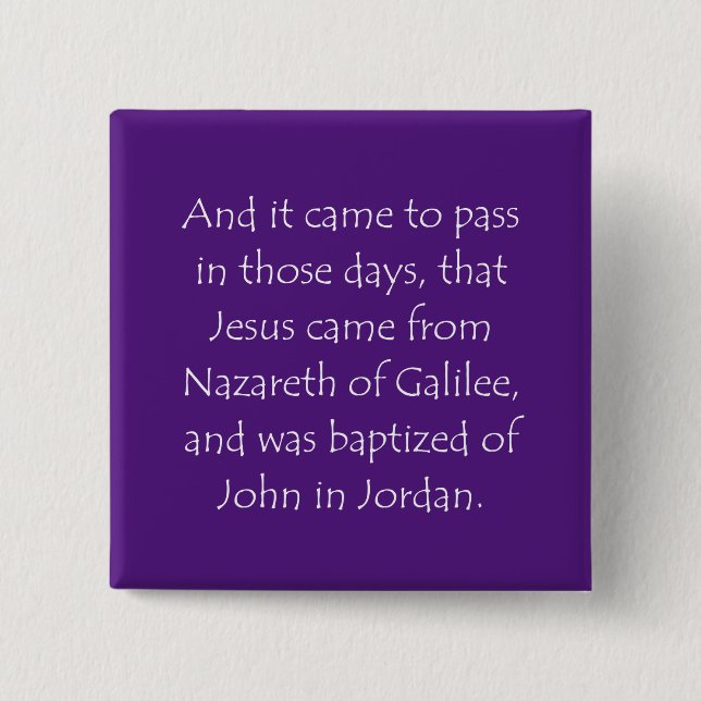 Scripture Quote Mark 1 9 2 Inch Square Button (Front)