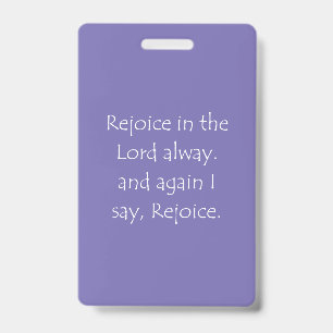 Scripture Quote Philippians 4 4 Badge